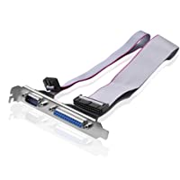 SIENOC DB9 Serial DB25 Motherboard Conector de puerto COM Cabecera con soporte PCI